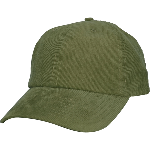 6 Panel Unstructured Low Crown Corduroy Cap with Adjustable Slide Closure.... from ASI 43456 CF Headwear