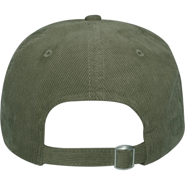 6 Panel Unstructured Low Crown Corduroy Cap with Adjustable Slide Closure.... from ASI 43456 CF Headwear