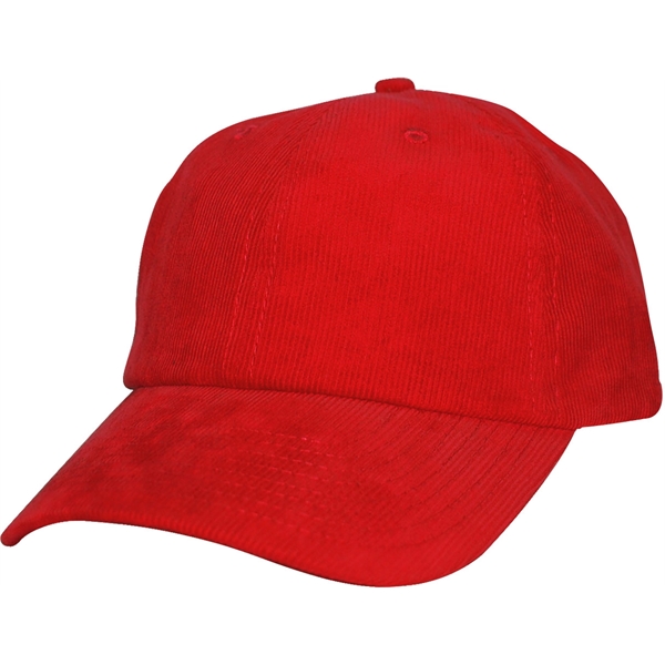 6 Panel Unstructured Low Crown Corduroy Cap with Adjustable Slide Closure.... from ASI 43456 CF Headwear