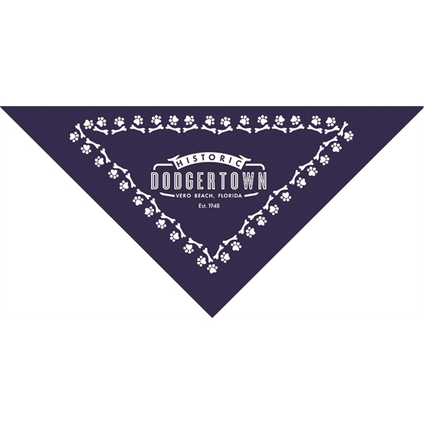22'' x 22'' x 29" solid cotton triangular bandana.... from ASI 44020 Bandanna Promotions By CARO-LINE / Swag-Wag Pets