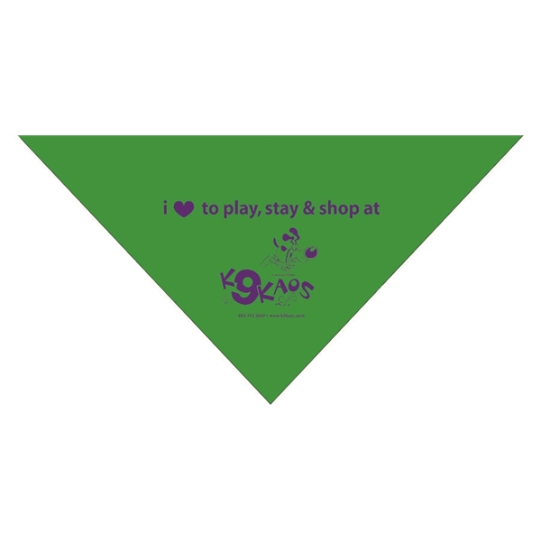22'' x 22'' x 29" solid cotton triangular bandana.... from ASI 44020 Bandanna Promotions By CARO-LINE / Swag-Wag Pets