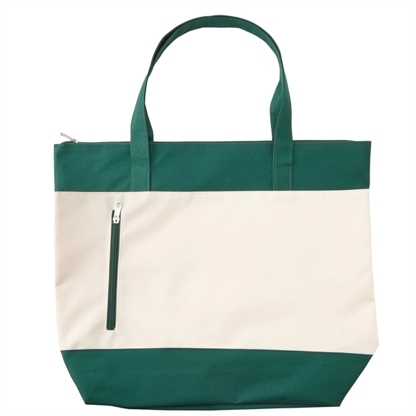 Beach Tote bag made from 600 denier polyester with zippered main... from ASI 52840 Evans Manufacturing