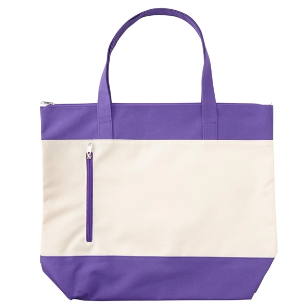 Beach Tote bag made from 600 denier polyester with zippered main... from ASI 52840 Evans Manufacturing