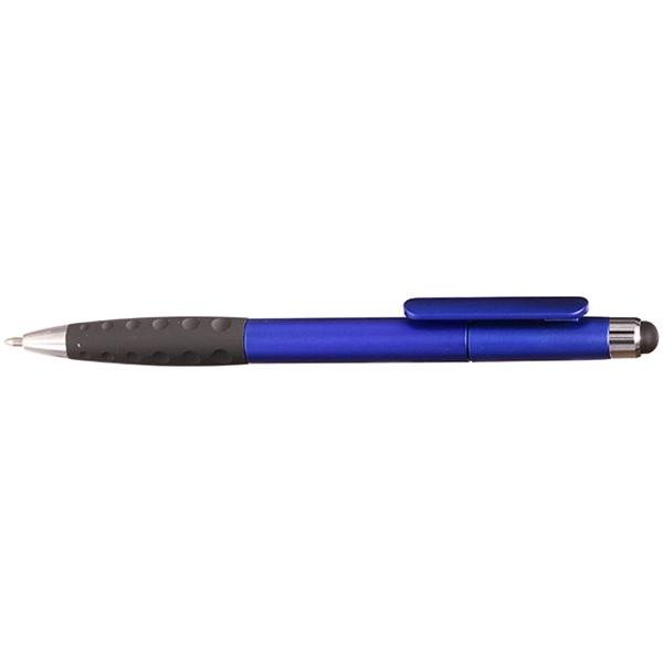 Promotional Stylus Pen, colored barrel and silver accents. Writes in black... from ASI 39552 BEL Promo