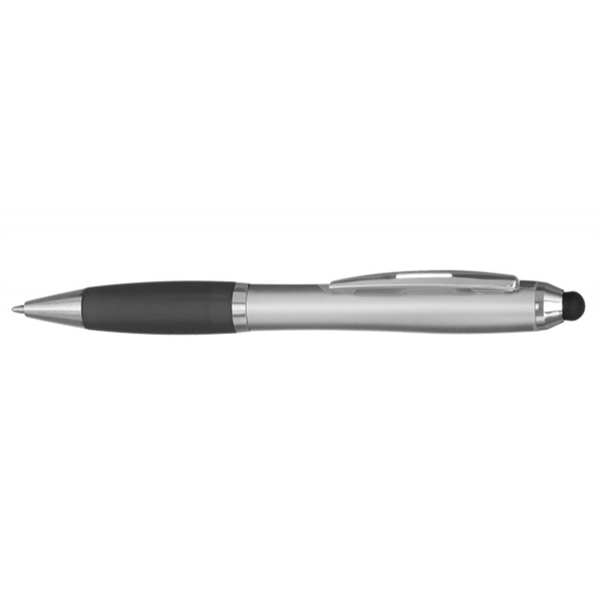 Plastic and rubber stylus ballpoint pens, 5.25" x 0.625".... from ASI 39552 BEL Promo
