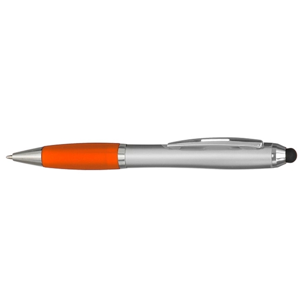 Plastic and rubber stylus ballpoint pens, 5.25" x 0.625".... from ASI 39552 BEL Promo