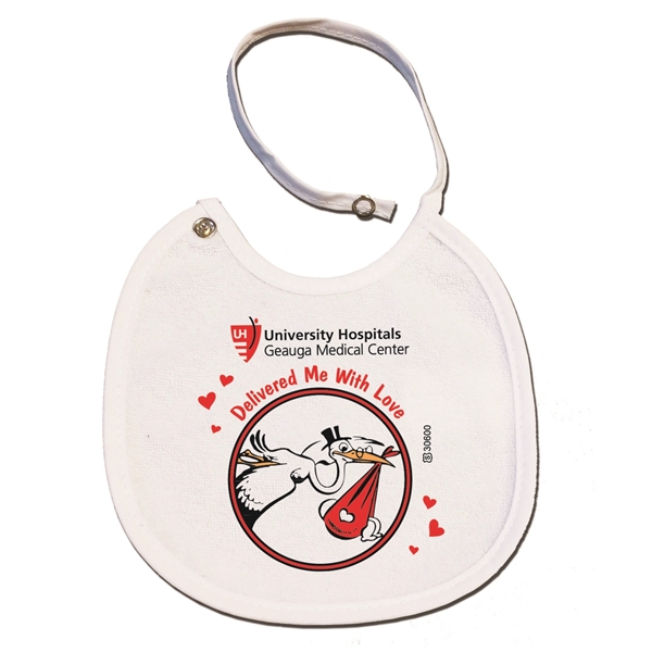 Bib with vinyl backing and a terrycloth front, 6 1/2" x... from ASI 88310 Southeast Plastics / SE Line/SE Little Line