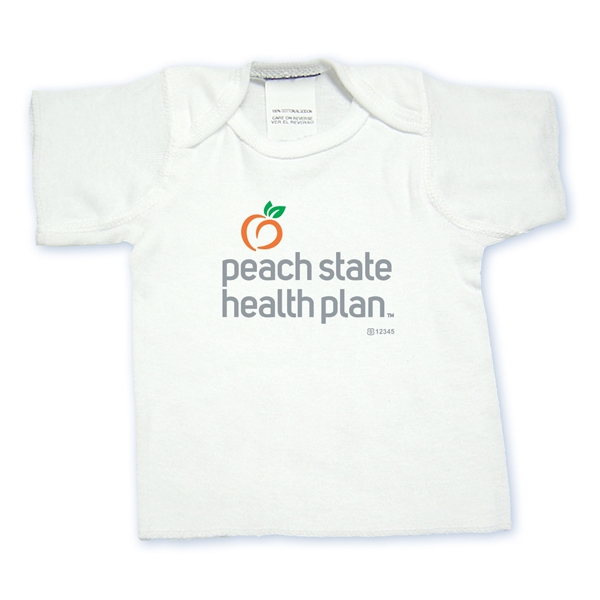 Infant lap shirt 100% cotton jersey. Easy to put on with... from ASI 88310 Southeast Plastics / SE Line/SE Little Line