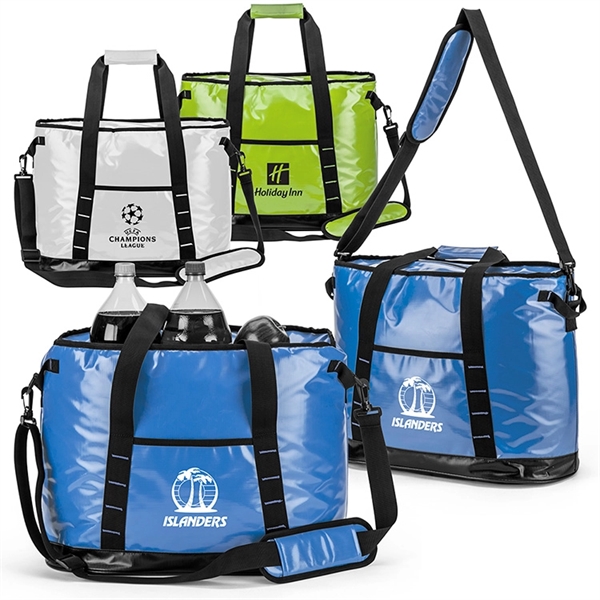Water-resistant cooler bag with insulated lining, adjustable and detachable  shoulder... from ASI 88060 Snugz/USA Inc / Sweda®
