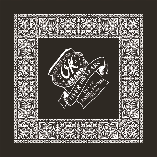 22" x 22" paisley print bandana made of 100% cotton.... from ASI 44020 Bandanna Promotions By CARO-LINE / Bandanna Promotions