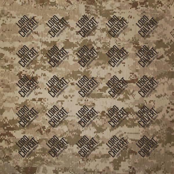 22" x 22" camouflage bandanna made of 100% cotton with rolled... from ASI 44020 Bandanna Promotions By CARO-LINE / Bandanna Promotions