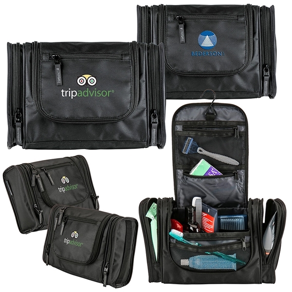 Travel kit with hanging hook, main compartment with interior organization, front... from ASI 88060 Snugz/USA Inc / Sweda®