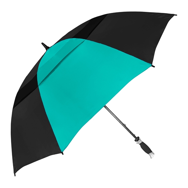 Manual opening umbrella with 62" arc, all fiberglass construction and alternating... from ASI 89955 StrombergBrand / Stromberg Brand Stromberg