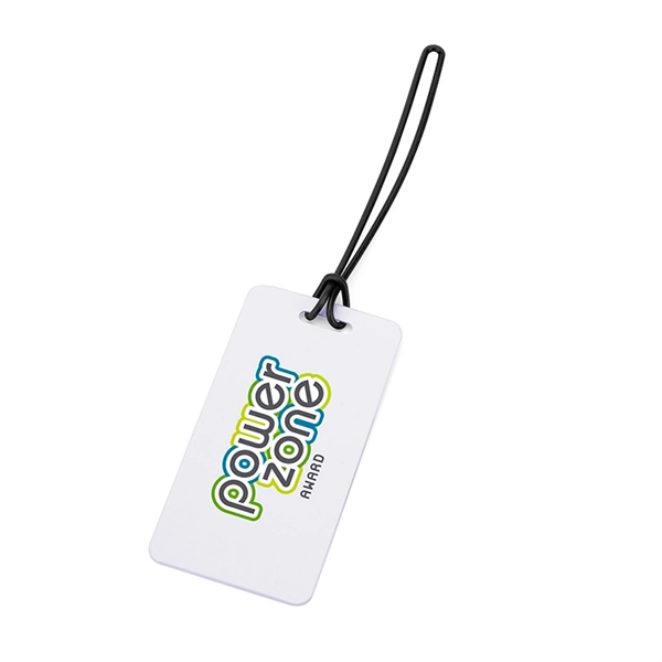 4 1/4" x 2 1/4" plastic baggage tag available in black... from ASI 88060 Snugz/USA Inc / Sweda®