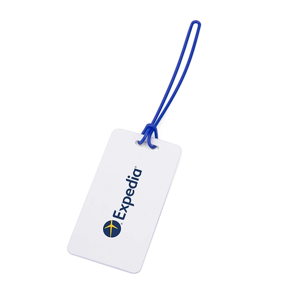 4 1/4" x 2 1/4" plastic baggage tag available in black... from ASI 88060 Snugz/USA Inc / Sweda®