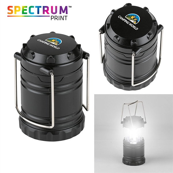 Plastic pull-up, camping-style lantern with 3 super-bright COB light strips and... from ASI 88060 Snugz/USA Inc / Sweda®