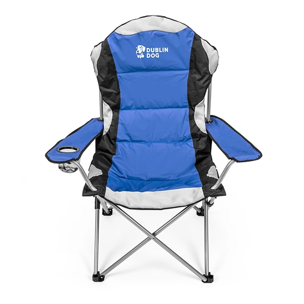 Padded and foldable lounge chair with armrests and can holder; polyester... from ASI 88060 Snugz/USA Inc / Sweda®