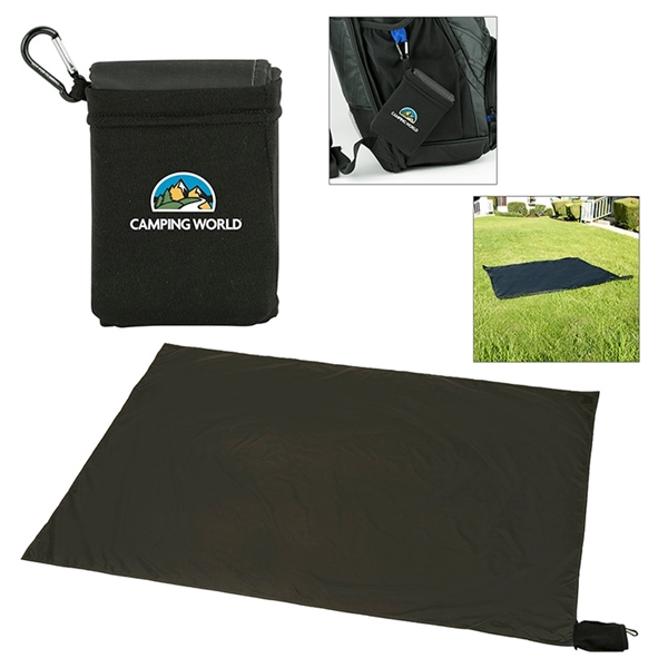 Double-sided polyester fold-up blanket for picnics; includes a packable storage pouch... from ASI 88060 Snugz/USA Inc / Sweda®