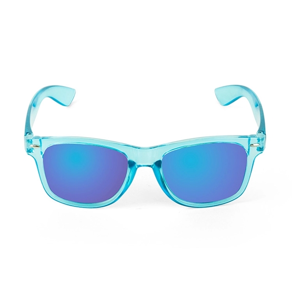 Translucent sunglasses with mirror-finish, polycarbonate lenses that provide 100% UVA/UVB protection.... from ASI 88060 Snugz/USA Inc / Sweda®