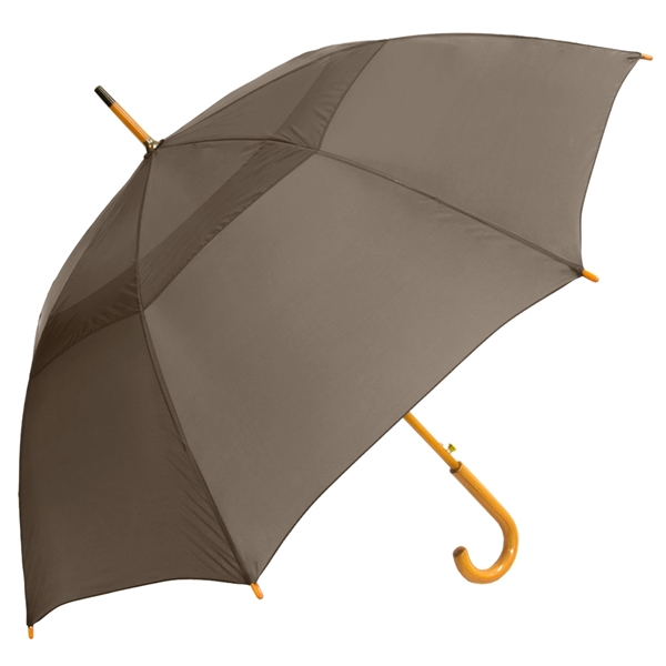 Customizable umbrella with push-button automatic opening and 48" vented arc and... from ASI 89955 StrombergBrand / Stromberg Brand Stromberg
