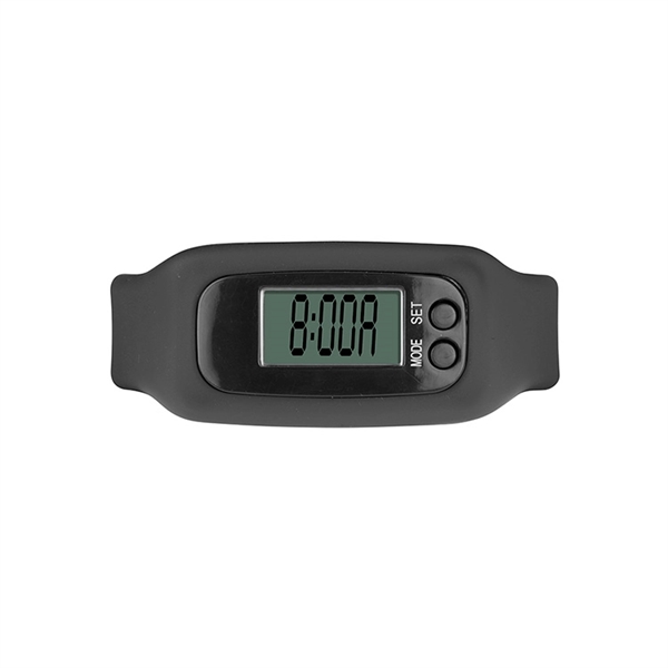 Pedometer activity watch with silicone band; displays time, calories, steps/distance.... from ASI 88060 Snugz/USA Inc / Sweda®