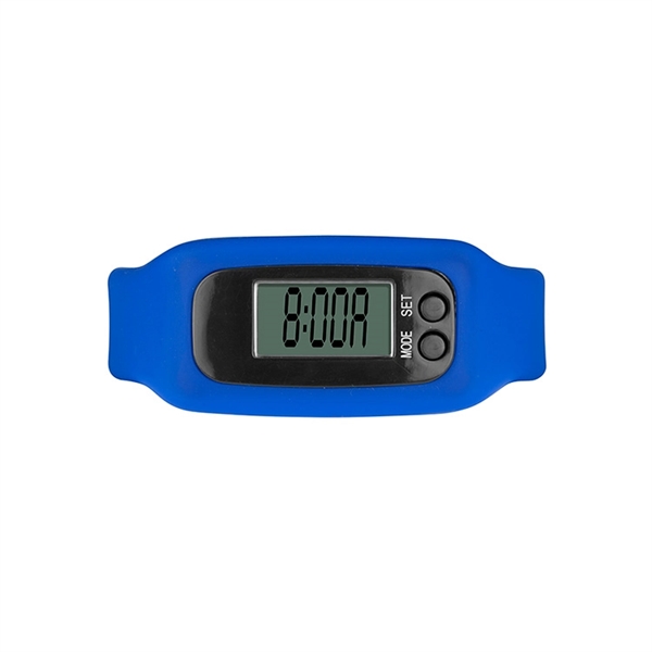 Pedometer activity watch with silicone band; displays time, calories, steps/distance.... from ASI 88060 Snugz/USA Inc / Sweda®
