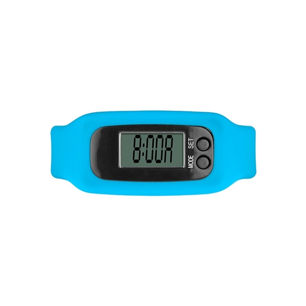 Pedometer activity watch with silicone band; displays time, calories, steps/distance.... from ASI 88060 Snugz/USA Inc / Sweda®