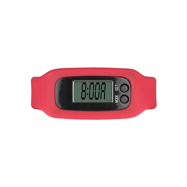 Pedometer activity watch with silicone band; displays time, calories, steps/distance.... from ASI 88060 Snugz/USA Inc / Sweda®