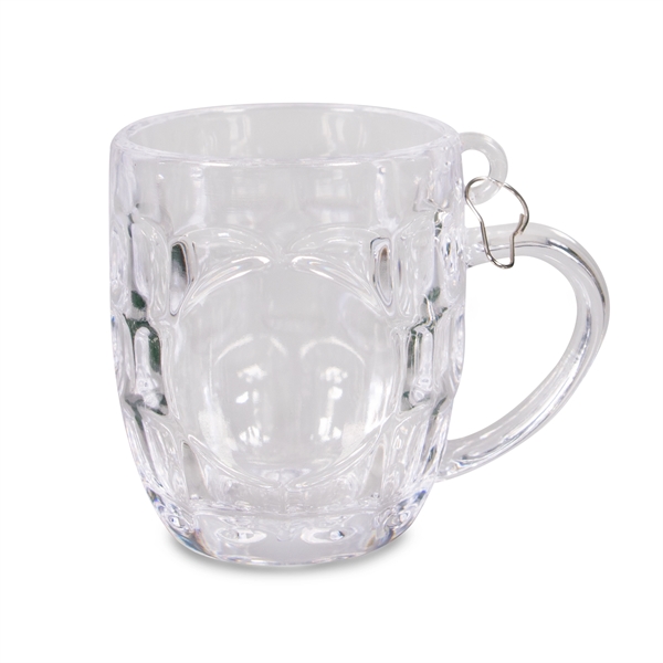 Clear plastic beer mug medallion... from ASI 42016 Brighter Promotions Inc