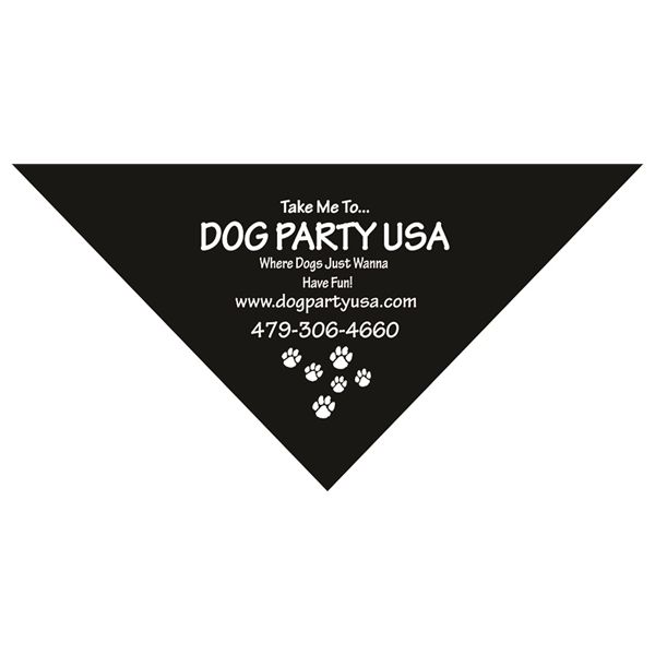 27" x 27" x 38" XL solid triangular bandana made of... from ASI 44020 Bandanna Promotions By CARO-LINE / Swag-Wag Pets
