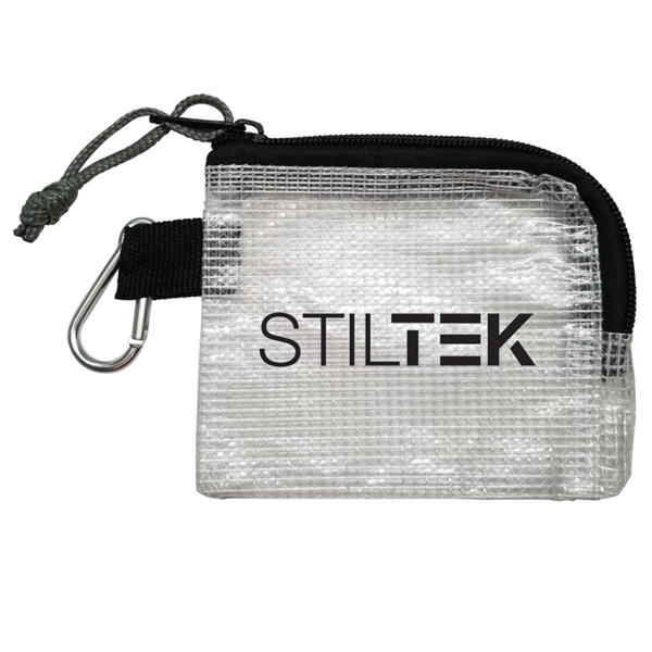 Mesh translucent bag with a carabiner.... from ASI 84514 Safety Made