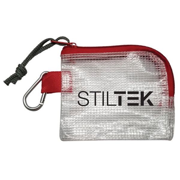Mesh translucent bag with a carabiner.... from ASI 84514 Safety Made