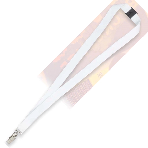3/4" or 3/8" thick 18" polyester lanyard with metal swivel clip.... from ASI 62660 Innovation Line