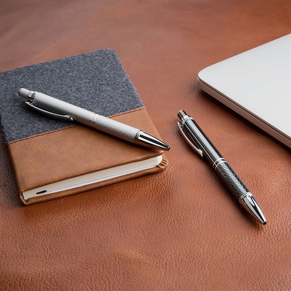 Aluminum click-action ballpoint pen in an anodized color with a high-gloss... from ASI 68190 Lungsal / Lungsal