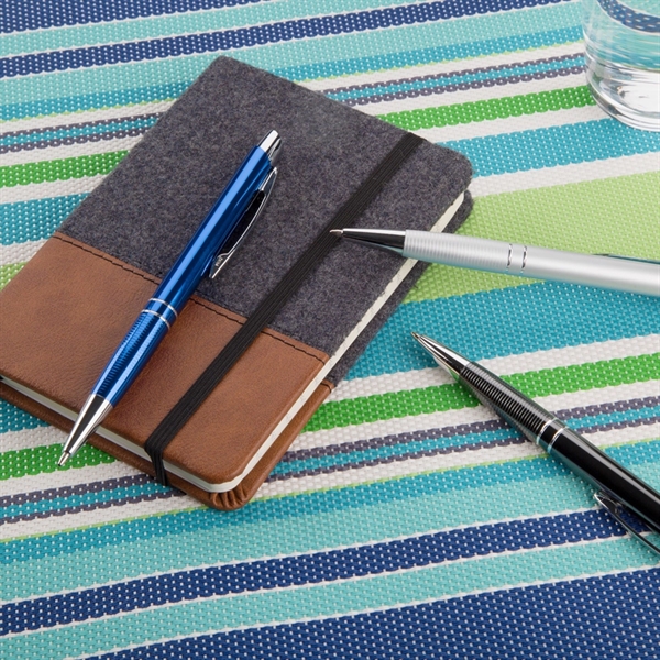 Aluminum click-action ballpoint pen in an anodized color with a high-gloss... from ASI 68190 Lungsal / Lungsal