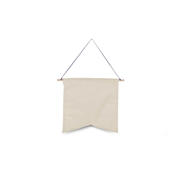 8.5" x 9" Guidon-style natural, colored or denim canvas pennant with... from ASI 74710 Numo