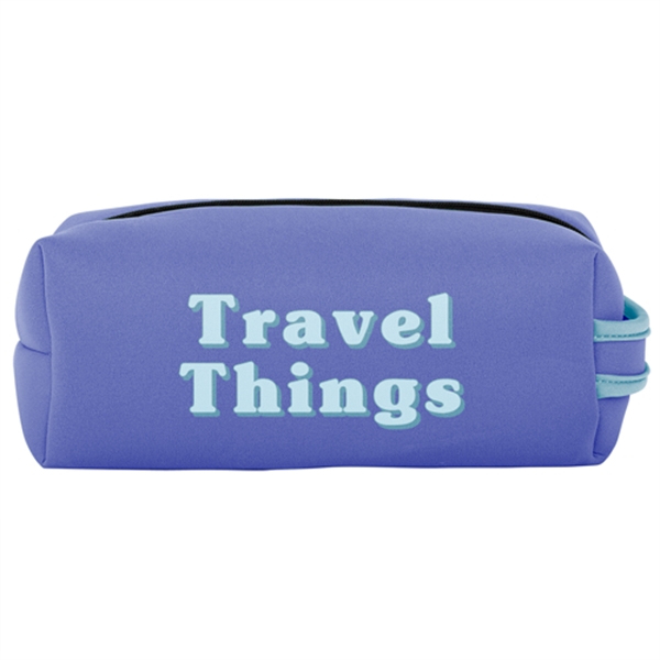 Neoprene toiletries bag inspired by the classic Dopp kit; features colored... from ASI 74710 Numo
