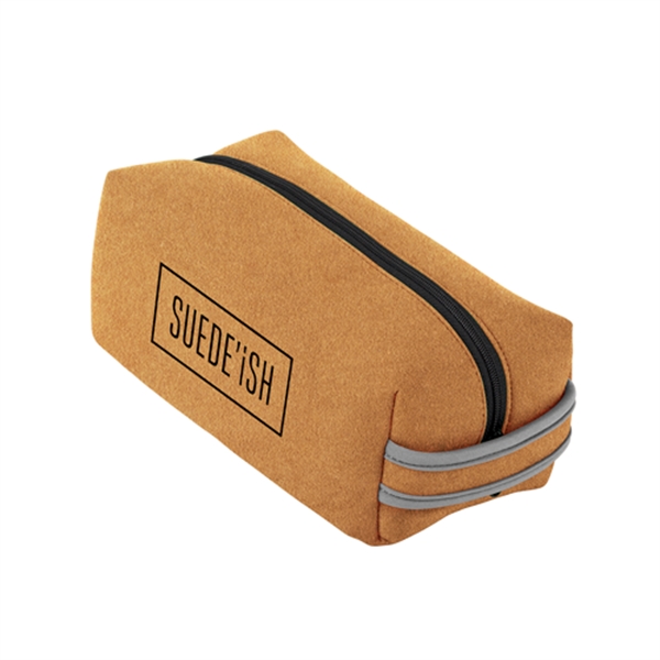 9.5" x 5.5" x 3.75 "suede-ish" neoprene toiletries bag inspired by... from ASI 74710 Numo