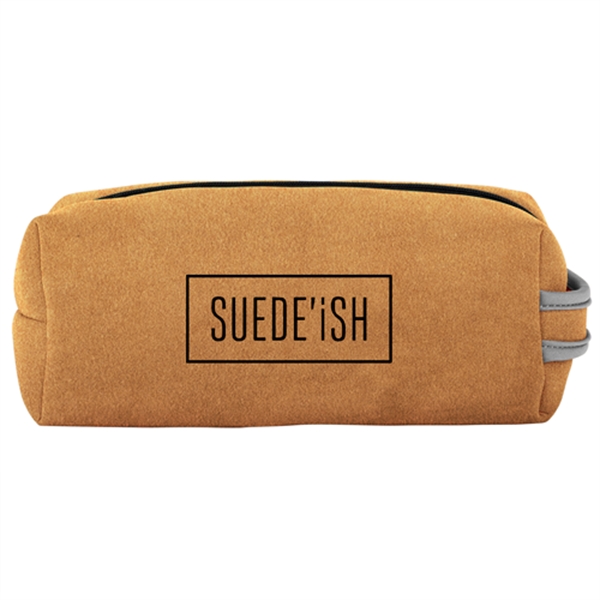 9.5" x 5.5" x 3.75 "suede-ish" neoprene toiletries bag inspired by... from ASI 74710 Numo