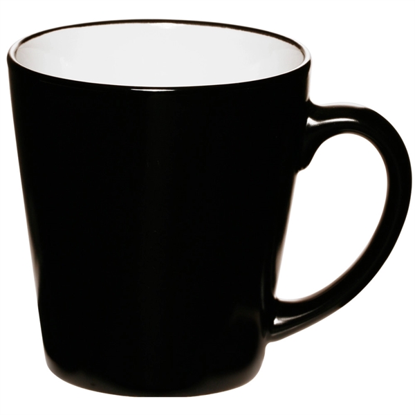 12 oz. two-tone latte mug with high curved grip and smooth... from ASI 39552 BEL Promo