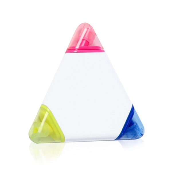 Triangle shaped highlighter with 3 ink colors.... from ASI 39552 BEL Promo