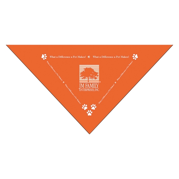 22'' x 22'' x 29" solid cotton triangular bandana.... from ASI 44020 Bandanna Promotions By CARO-LINE / Swag-Wag Pets