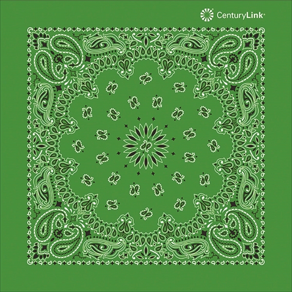 22" x 22" cotton bandana with American paisley print.... from ASI 44020 Bandanna Promotions By CARO-LINE / Bandanna Promotions