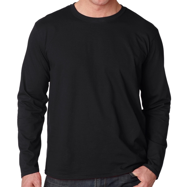 4.5 oz Gildan t-shirt with long sleeves that's made of 100%... from ASI 39552 BEL Promo