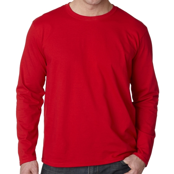 4.5 oz Gildan t-shirt with long sleeves that's made of 100%... from ASI 39552 BEL Promo
