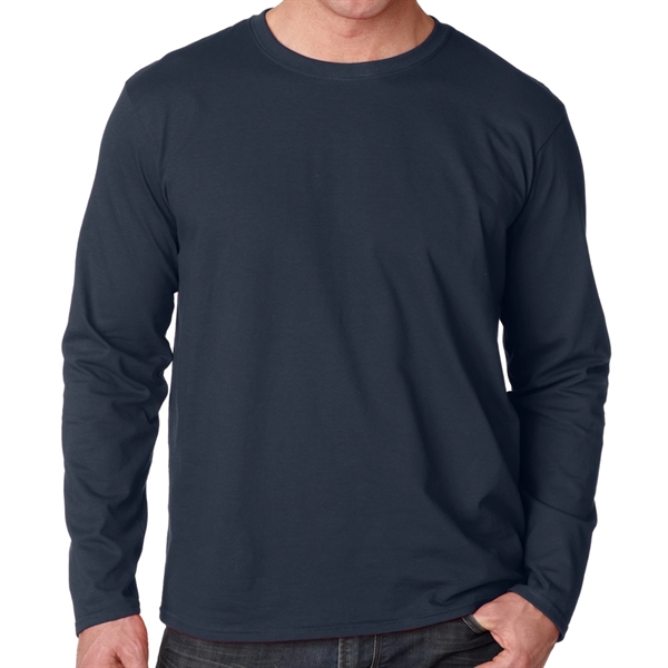 4.5 oz Gildan t-shirt with long sleeves that's made of 100%... from ASI 39552 BEL Promo