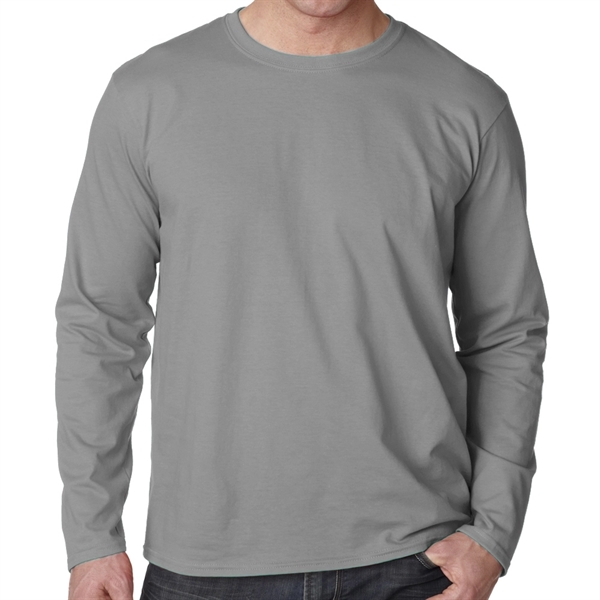 4.5 oz Gildan t-shirt with long sleeves that's made of 100%... from ASI 39552 BEL Promo