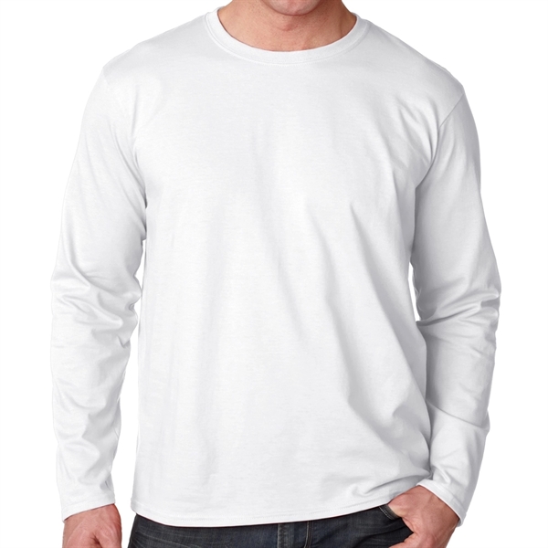 4.5 oz Gildan t-shirt with long sleeves that's made of 100%... from ASI 39552 BEL Promo