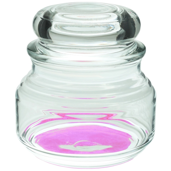 Thick clear 8 oz apothecary jar with tight seal and rounded... from ASI 39552 BEL Promo