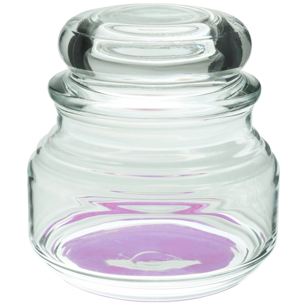 Thick clear 8 oz apothecary jar with tight seal and rounded... from ASI 39552 BEL Promo